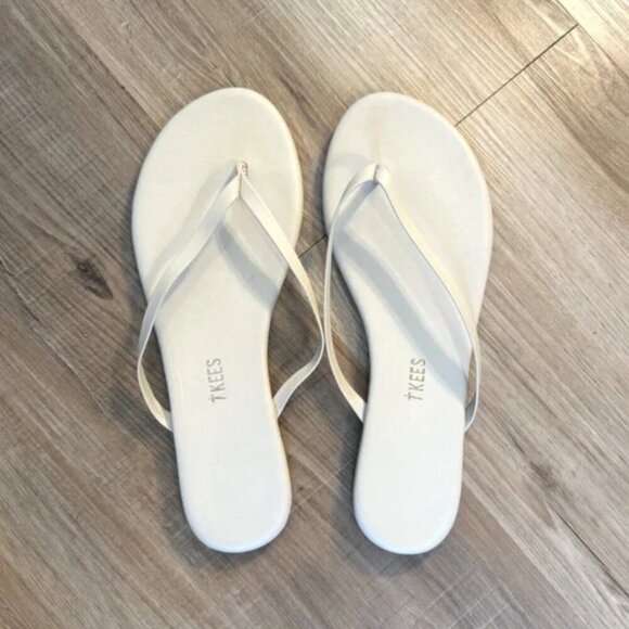 TKEES FOUNDATIONS MATTE FLIP FLOP IN LINEN 8 - Picture 2 of 2